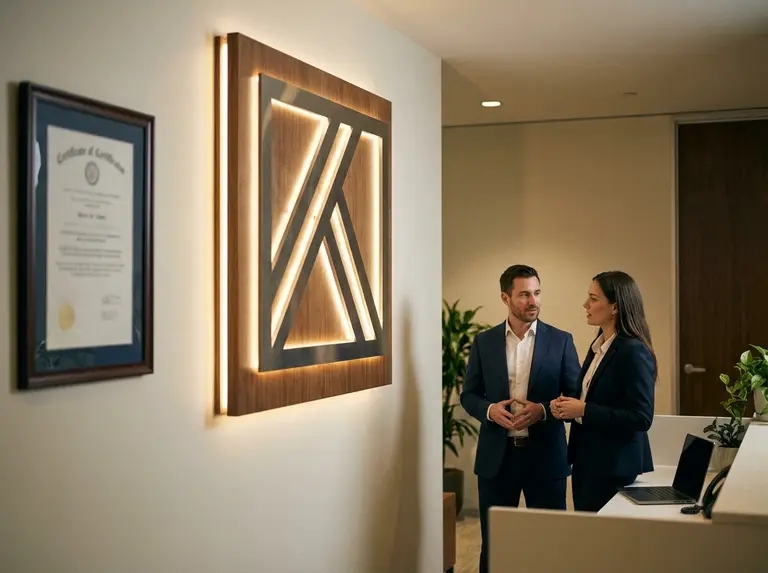 Сертификат на вывеску